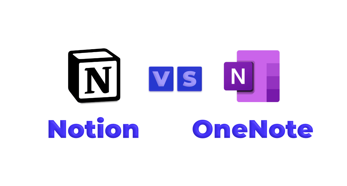 notion and onenote logos