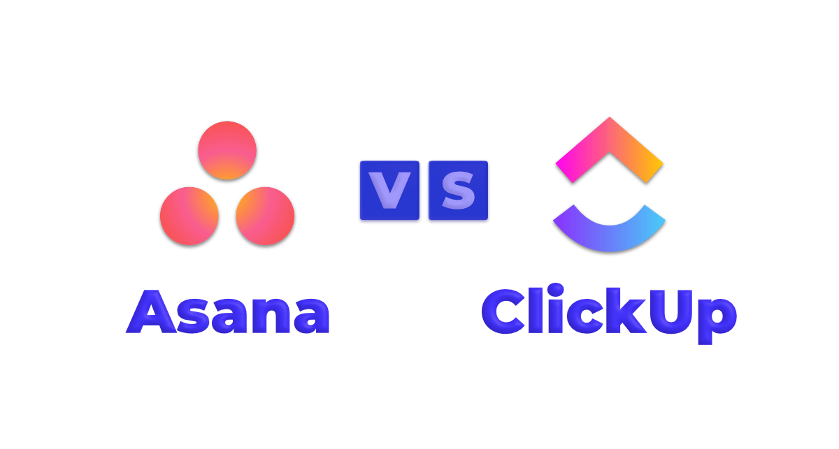 asana and clickup logos